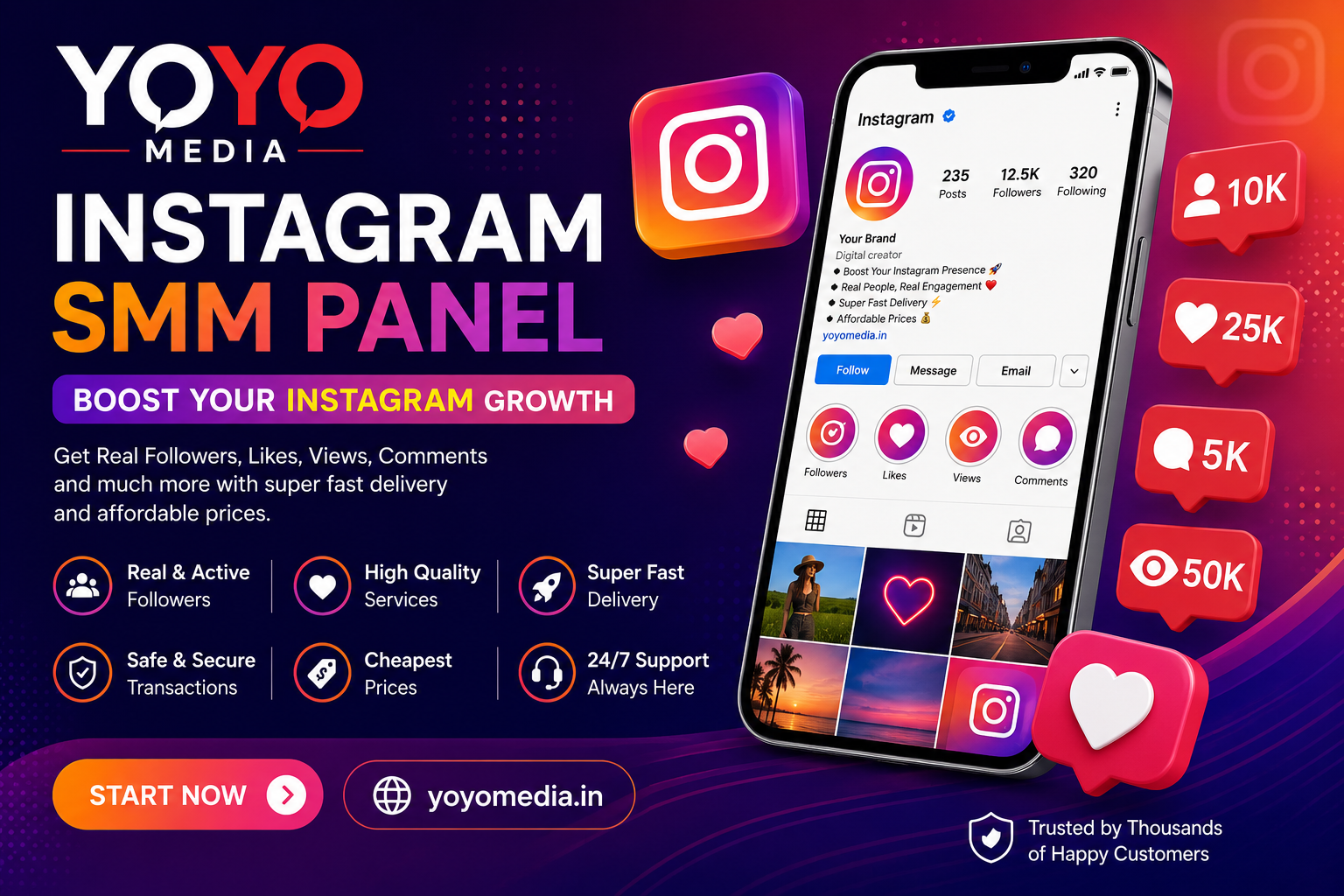 Instagram SMM Panel | YoYo Media