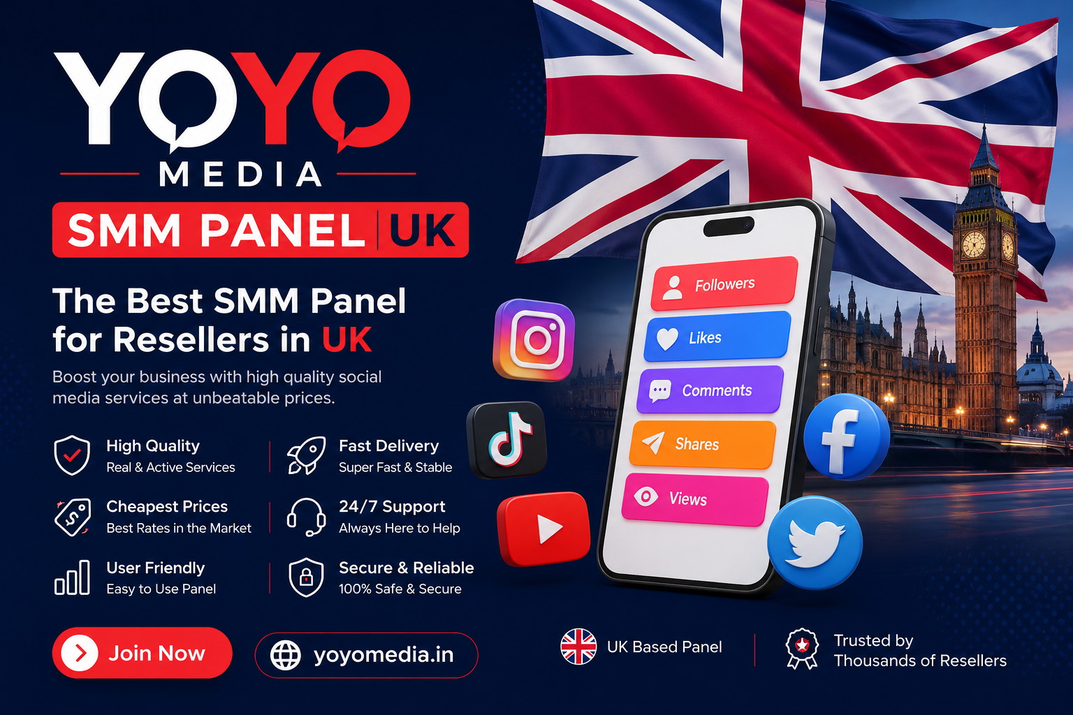 SMM Panel UK | YoYo Media