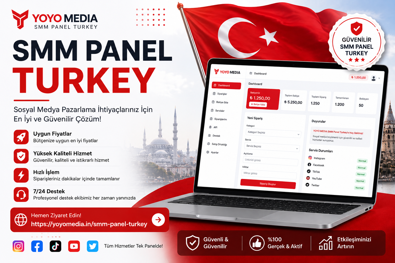 SMM Panel Turkey | YoYo Media