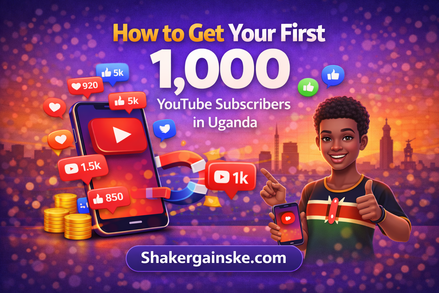 How to Get Your First 1,000 YouTube Subscribers in Uganda